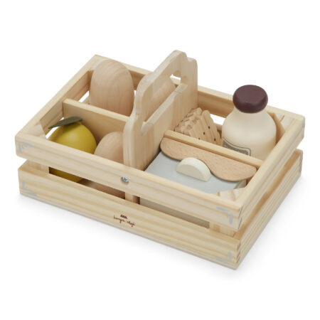 Konges Slojd Drewniany Zestaw Food Box Multi
