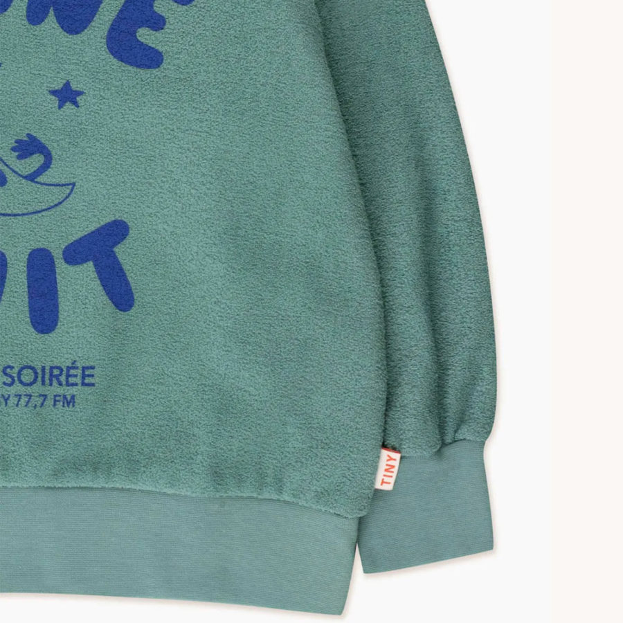 Tinycottons Bluza Bonne Nuit Fern/Indigo - obrazek 4