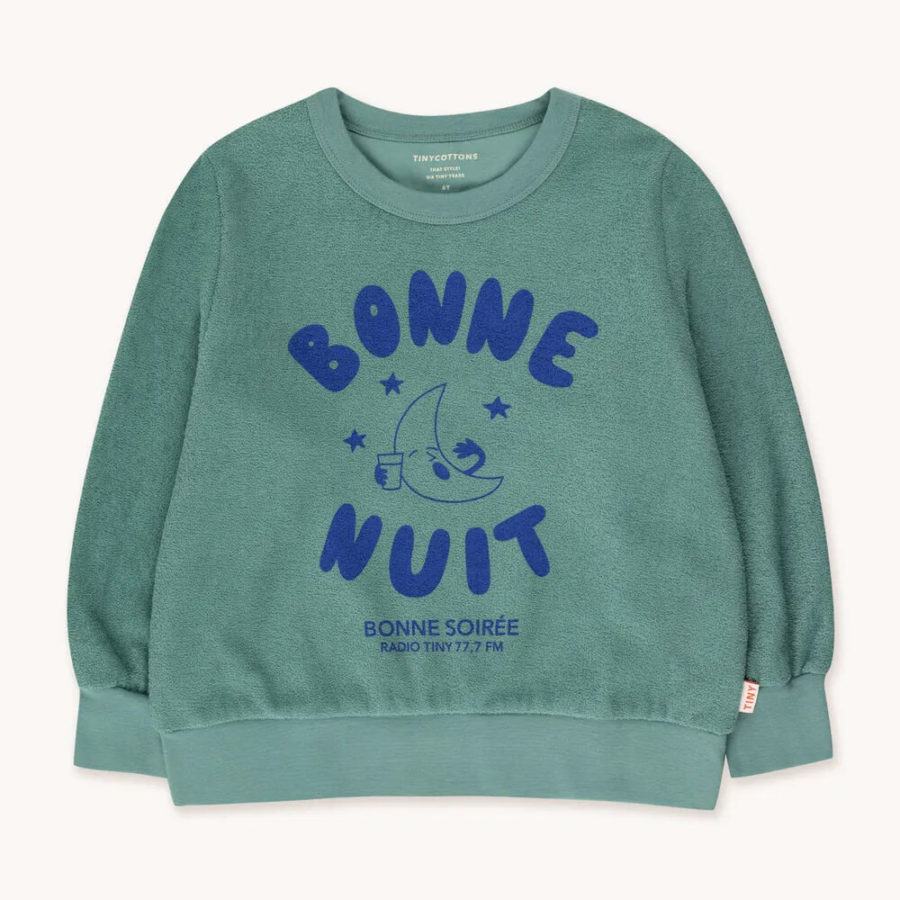 Tinycottons Bluza Bonne Nuit Fern/Indigo