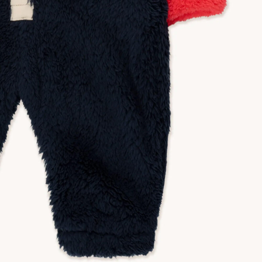 Tinycottons Kombinezon Polarowy Mono Color Block Sherpa - obrazek 3