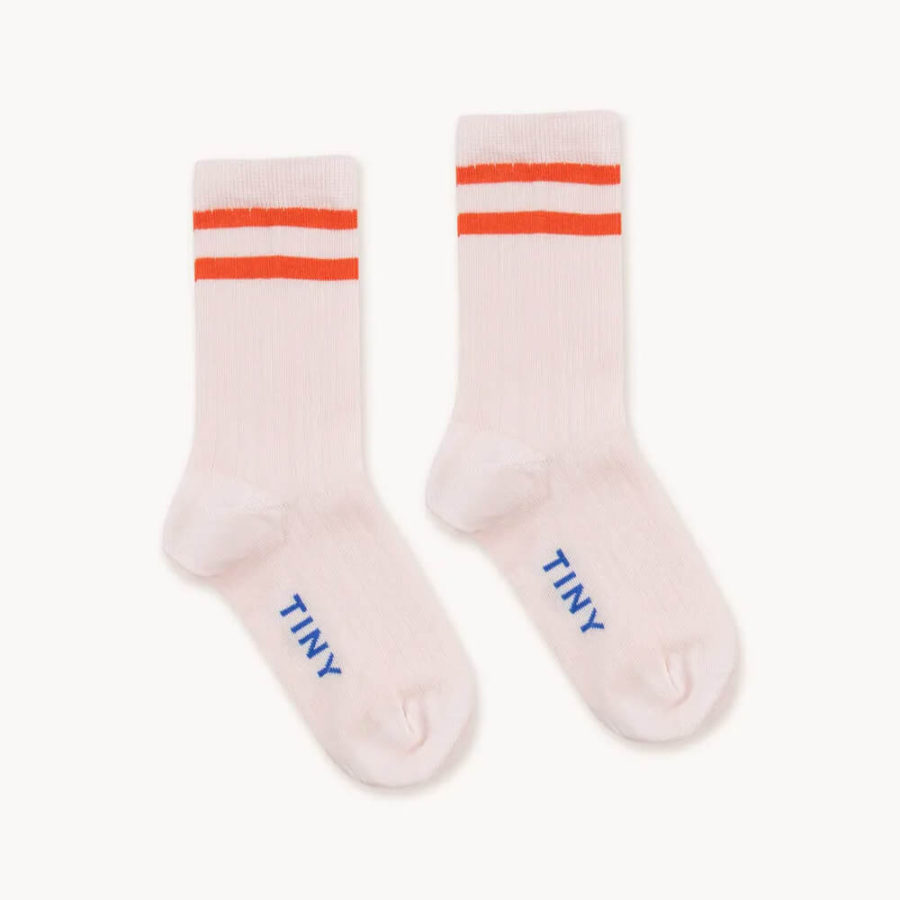 Tinycottons Skarpetki W Paski Medium Stripes 2 Pak Soft Pink Powder Pink - obrazek 5