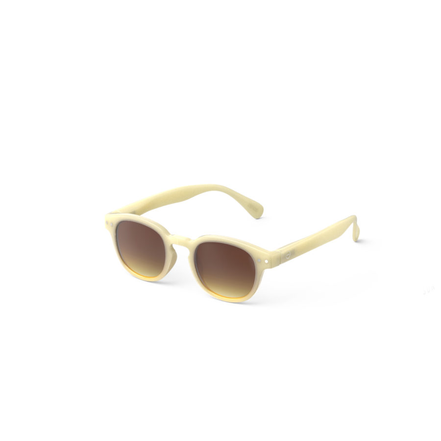 Izipizi Okulary Przeciwsłoneczne dla Dzieci JUNIOR SUN (5-10 lat) #C Glossy Ivory