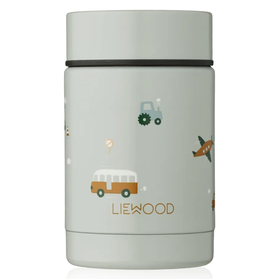 Liewood Termos na jedzenie Nadja Food Jar Vehicles/Dove Blue Mix