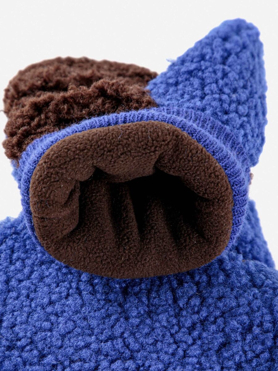 Bobo Choses Rękawiczki Sheepskin Color Block Blue - obrazek 4