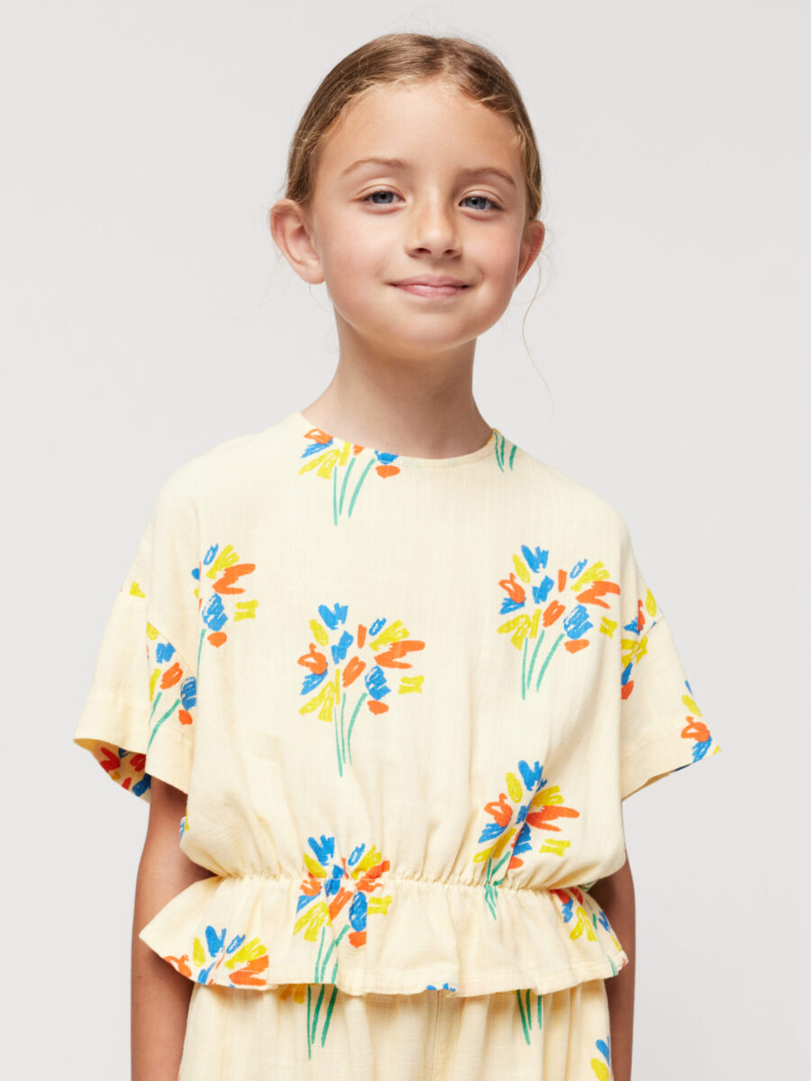 Bobo Choses Spodenki Fireworks All Over Woven Light Yellow - obrazek 6