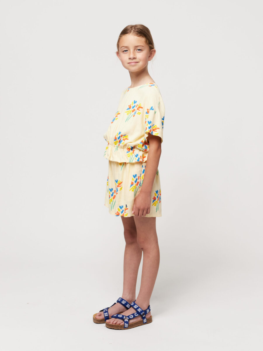 Bobo Choses Spodenki Fireworks All Over Woven Light Yellow - obrazek 4