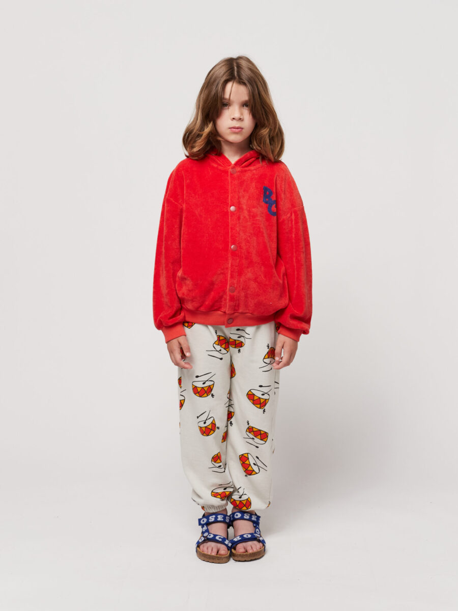 Bobo Choses Spodnie Dresowe Play The Drum All Over Beige - obrazek 7