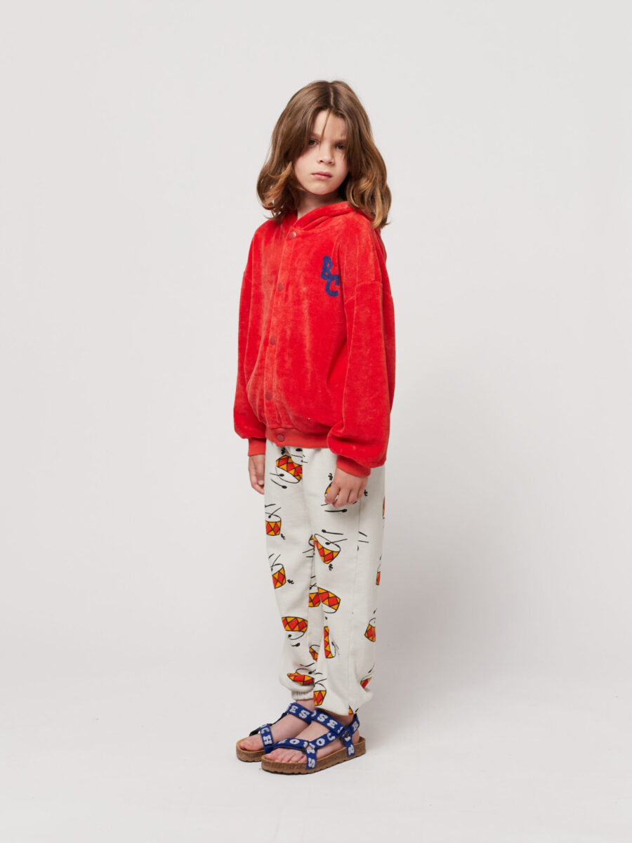 Bobo Choses Spodnie Dresowe Play The Drum All Over Beige - obrazek 6