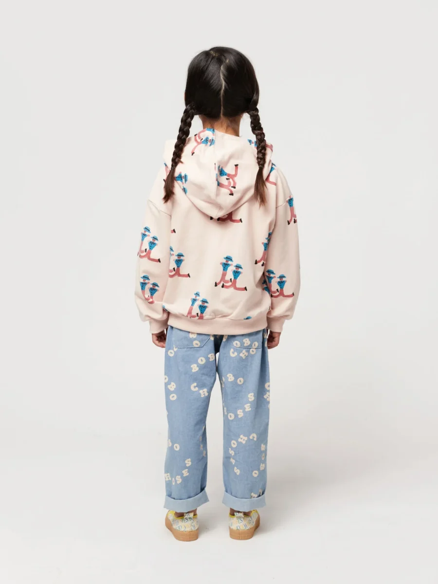 Bobo Choses Bluza Na Zamek Dancing Giants Light Pink - obrazek 7