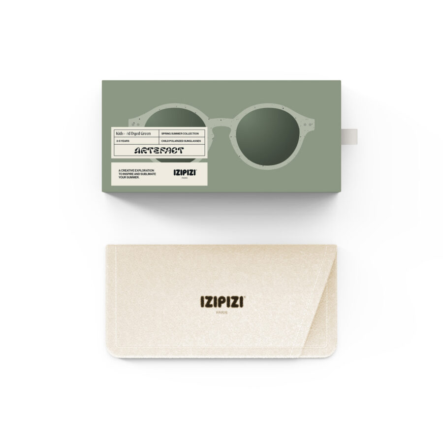 Izipizi Okulary Przeciwsłoneczne dla Dzieci KIDS+ SUN (3-5 lat) #D Dyed Green - obrazek 5