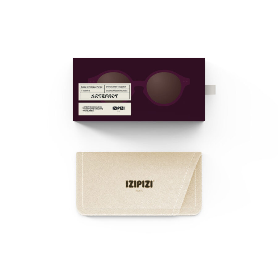 Izipizi Okulary Przeciwsłoneczne dla Niemowląt BABY SUN #D (0-9 miesięcy) Antique Purple - obrazek 5