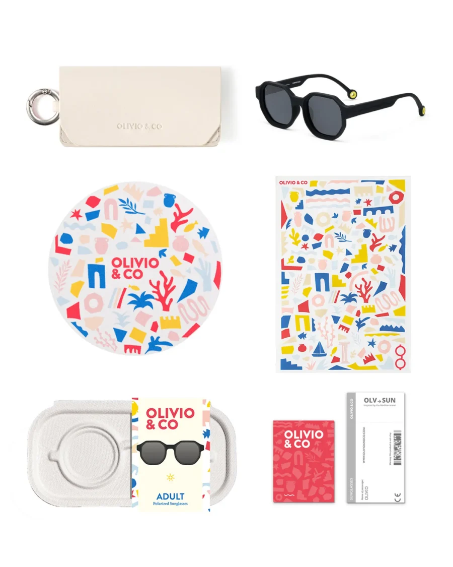 Olivio & Co Okulary Przeciwsłoneczne Creative D Squid Black Polarized 10+ lat/dorosły - obrazek 7