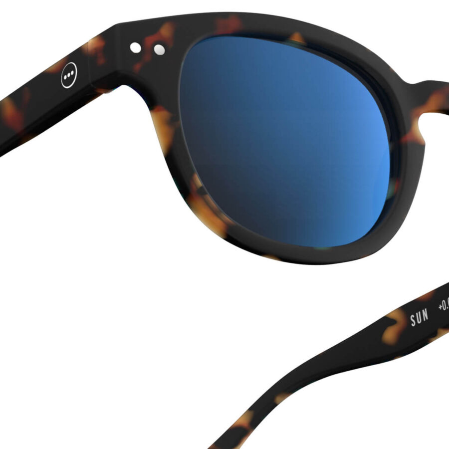 Izipizi Okulary Przeciwsłoneczne Sun Adult  #C Tortoise Mirror - obrazek 3