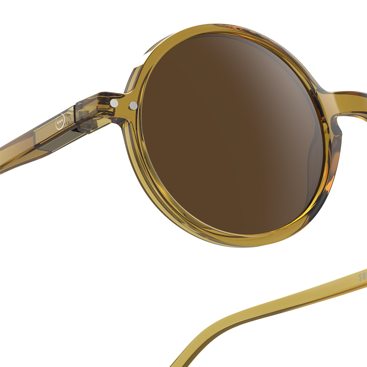 Izipizi Okulary Przeciwsłoneczne Sun Adult #G Golden Green - obrazek 3