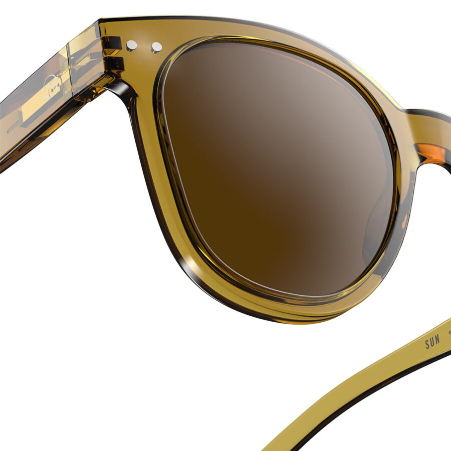 Izipizi Okulary Przeciwsłoneczne Sun Adult #N Golden Green - obrazek 3