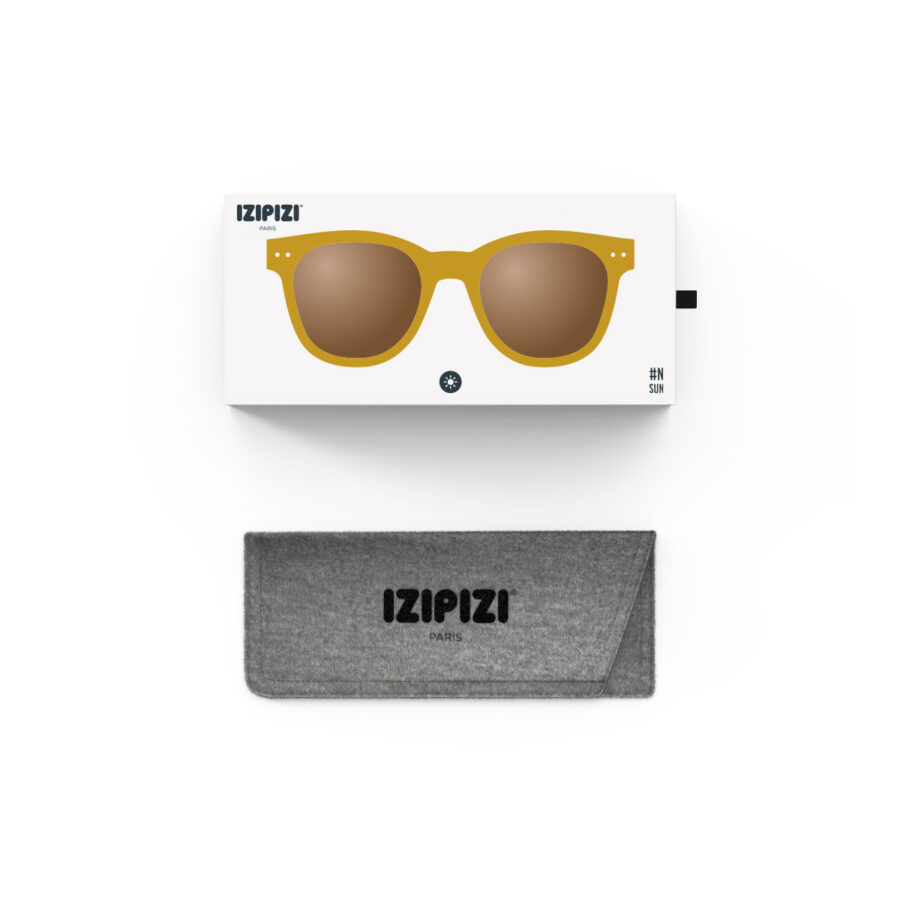 Izipizi Okulary Przeciwsłoneczne Sun Adult #N Golden Green - obrazek 5