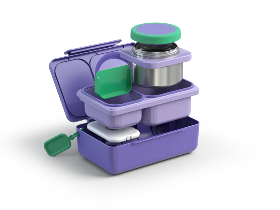 Omie Lunch Box Z Termosem Omiebox Up Galaxy Purple - obrazek 3