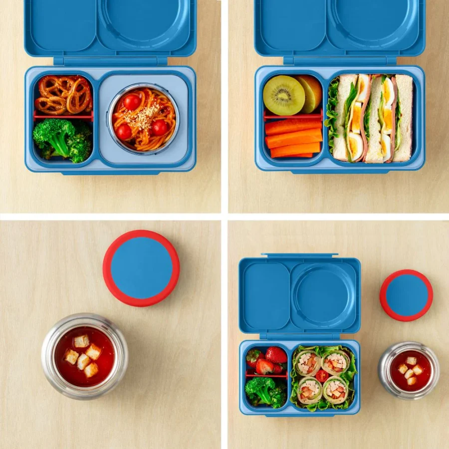 Omie Lunch Box Z Termosem Omiebox Up Blue - obrazek 4