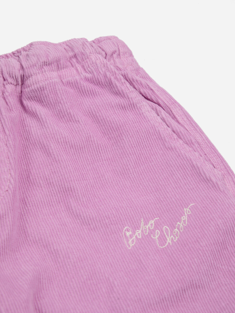 Bobo Choses Spodnie Pink Cordouroy Pink - obrazek 4