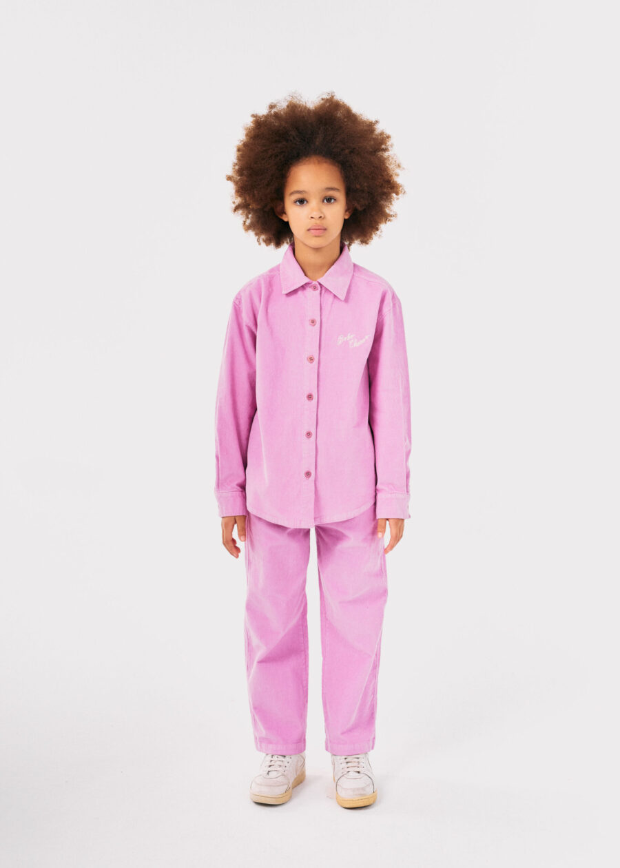 Bobo Choses Spodnie Pink Cordouroy Pink - obrazek 7