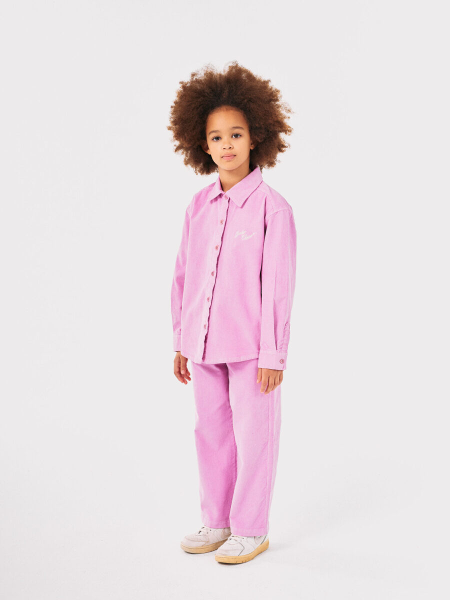 Bobo Choses Spodnie Pink Cordouroy Pink - obrazek 6