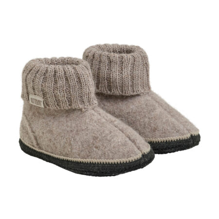 Huttelihut Kapcie Wełniane Camel Melange