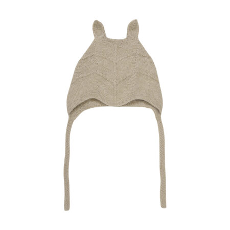 Huttelihut Czapka Bonetka Alpaka Ears Camel Melange