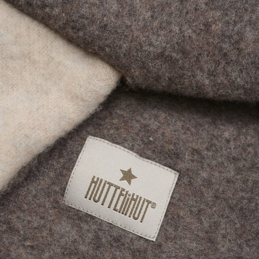Huttelihut Kominiarka Merino Fleece  w. Lin. Brown Melange - obrazek 2