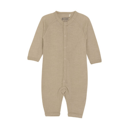 Huttelihut Rampers Wełniany Merino LS Light Taupe
