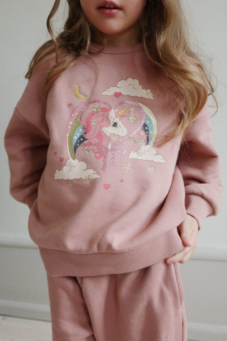 Konges Slojd Spodnie Lou Sweat Osc Mahogany Rose - obrazek 4