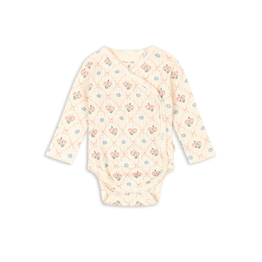 Konges Slojd Body Newborn Minnie Gots Fleur Decor
