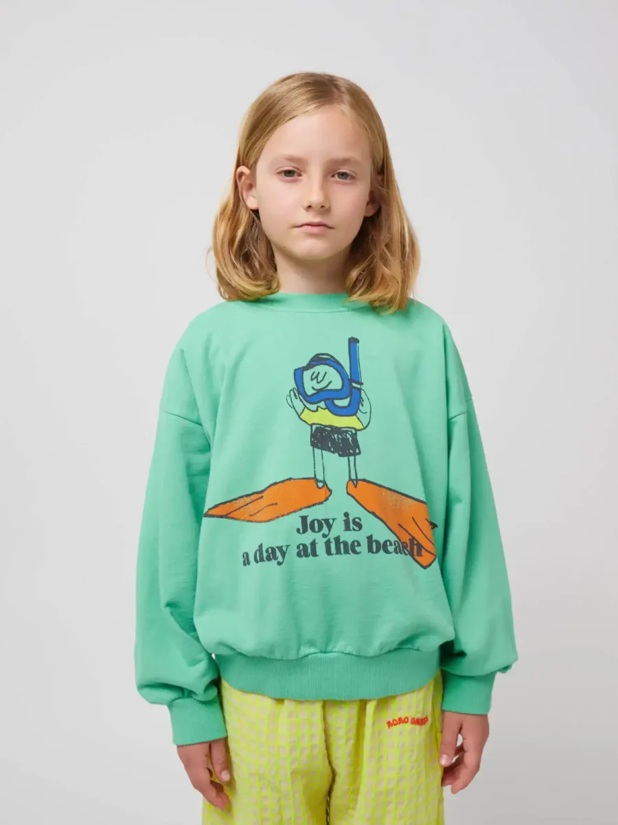 Bobo Choses Bluza A Day At The Beach Light Green - obrazek 4