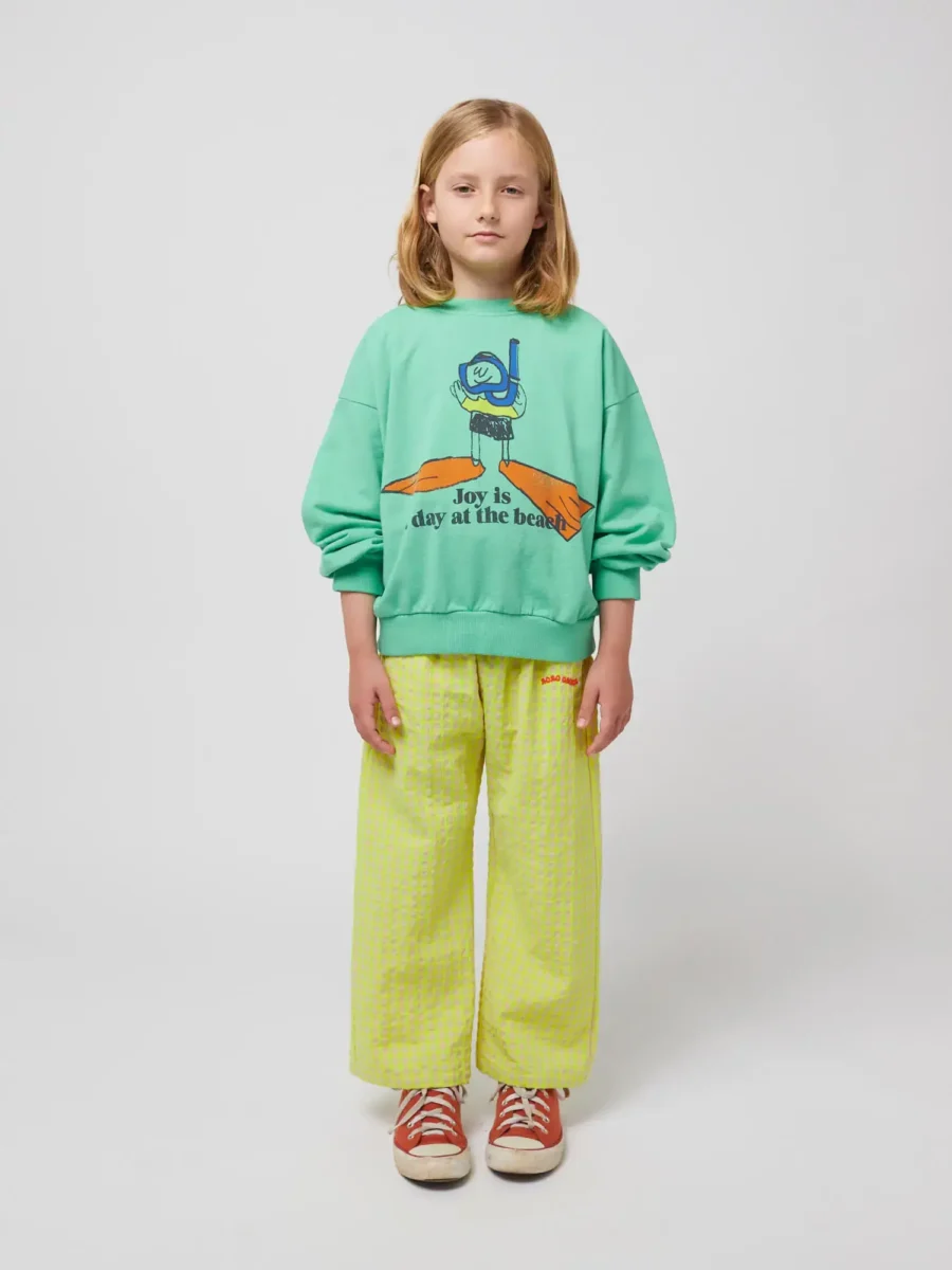 Bobo Choses Bluza A Day At The Beach Light Green - obrazek 3