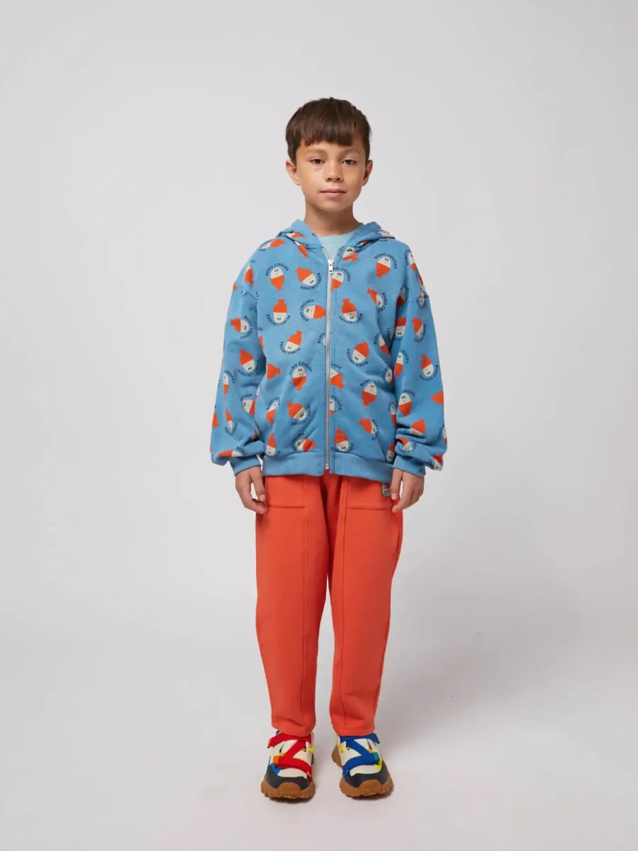 Bobo Choses Bluza Na Zamek Morning Egg Blue - obrazek 5