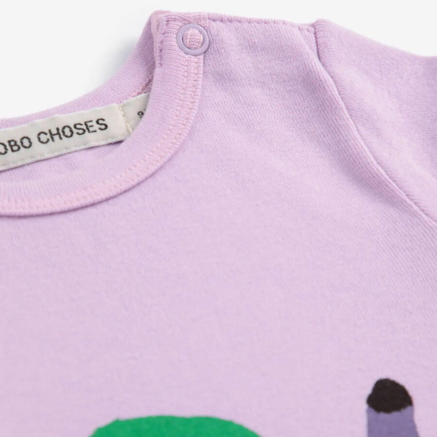 Bobo Choses Body Funny Snail Lavender - obrazek 2