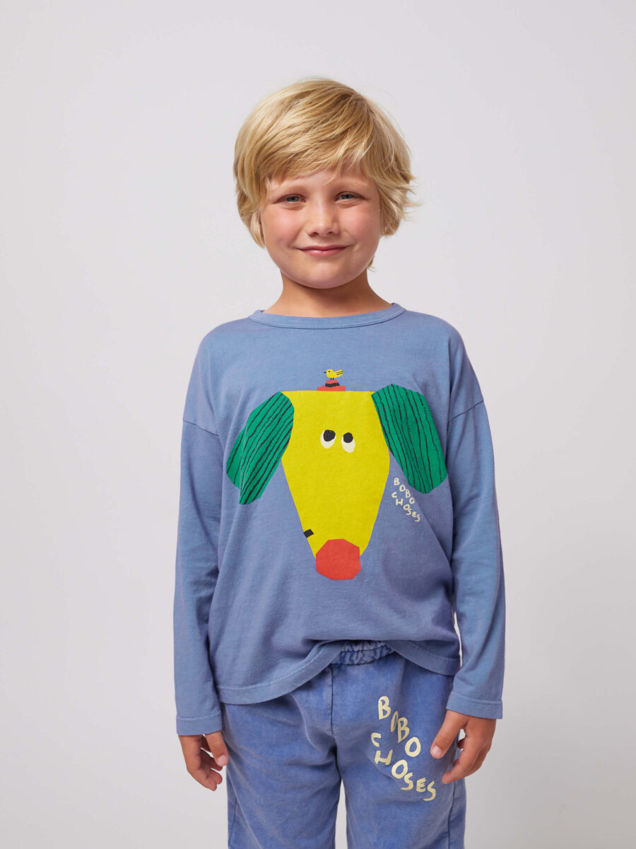 Bobo Choses Longsleeve Happy Dog Blue - obrazek 6