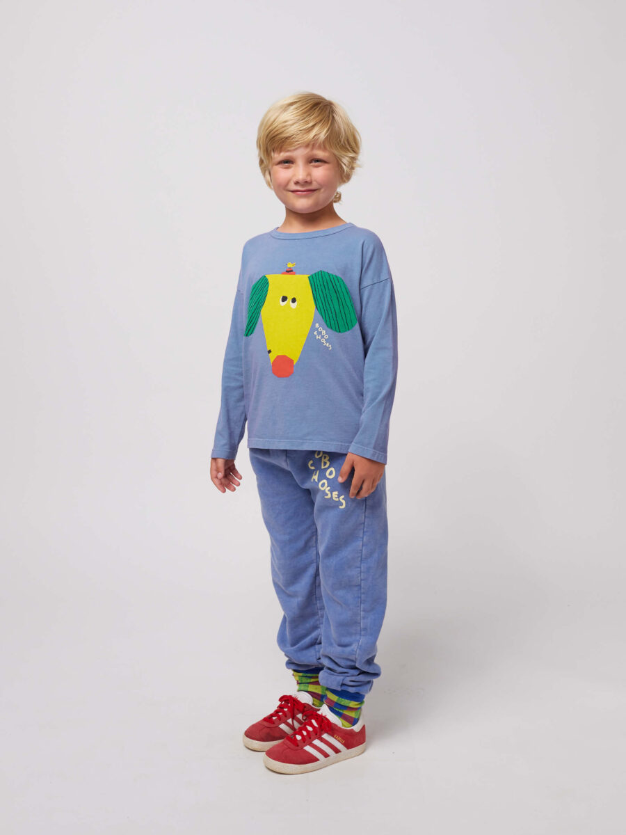 Bobo Choses Longsleeve Happy Dog Blue - obrazek 4