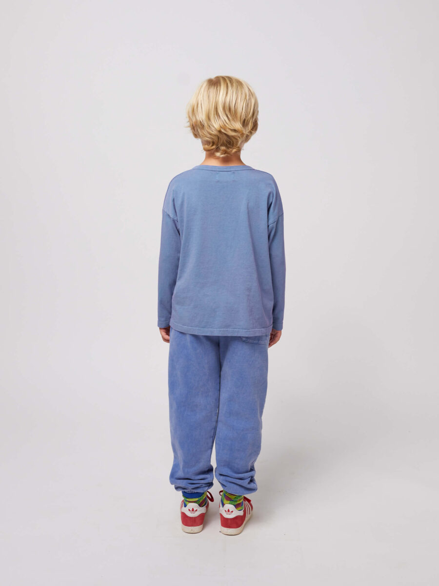 Bobo Choses Longsleeve Happy Dog Blue - obrazek 3