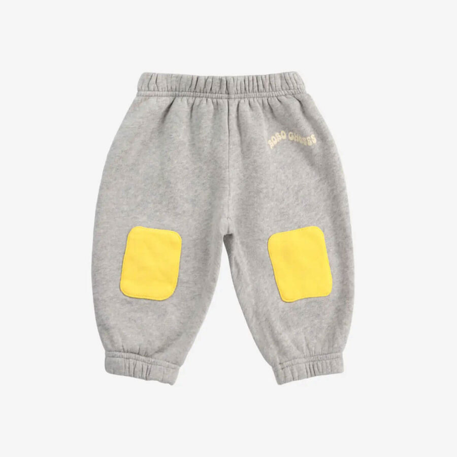 Bobo Choses Spodnie Dresowe Baby Knee Patches Heather Grey