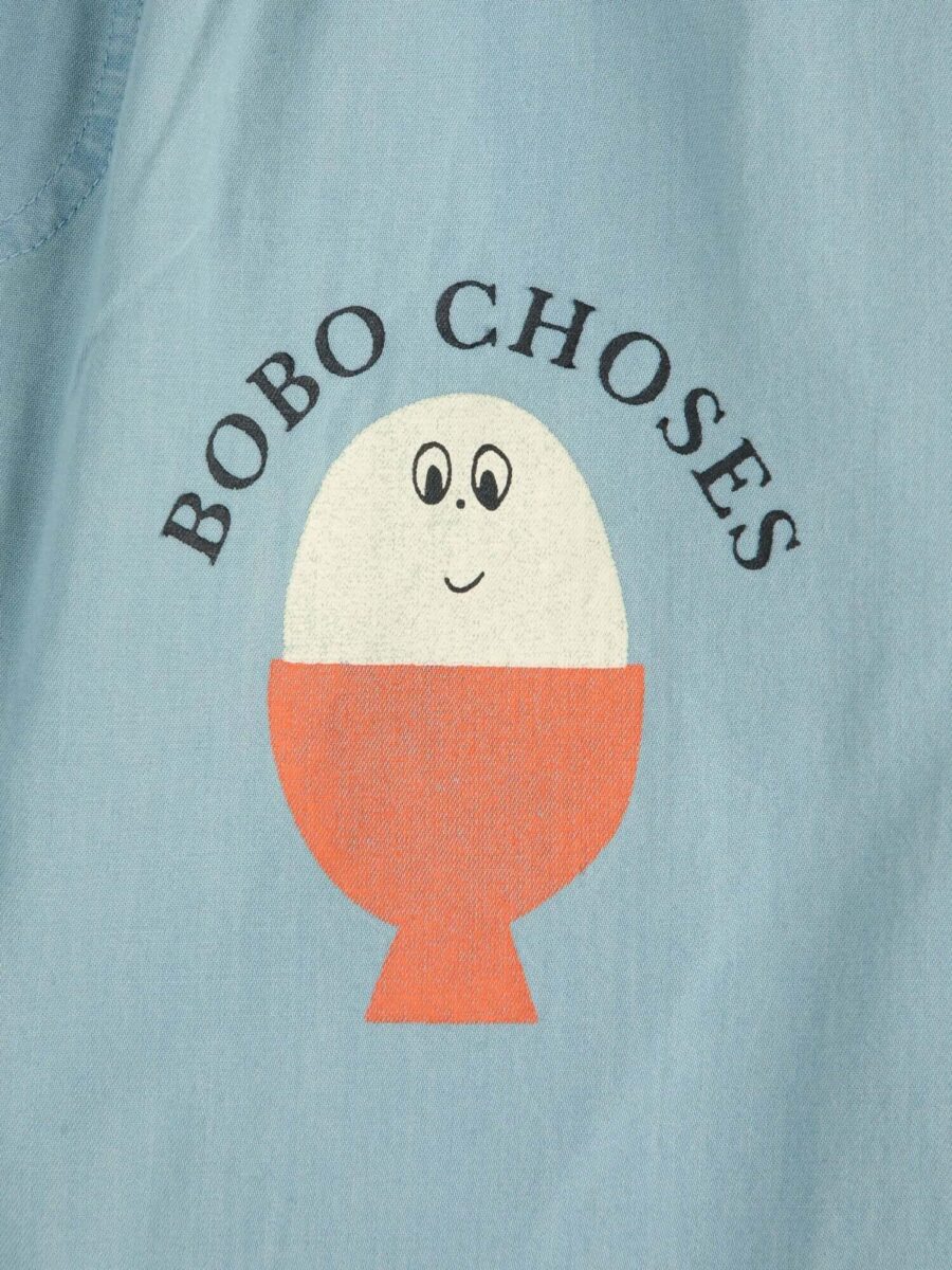 Bobo Choses Spodnie Morning Egg Light Denim Light Blue - obrazek 4