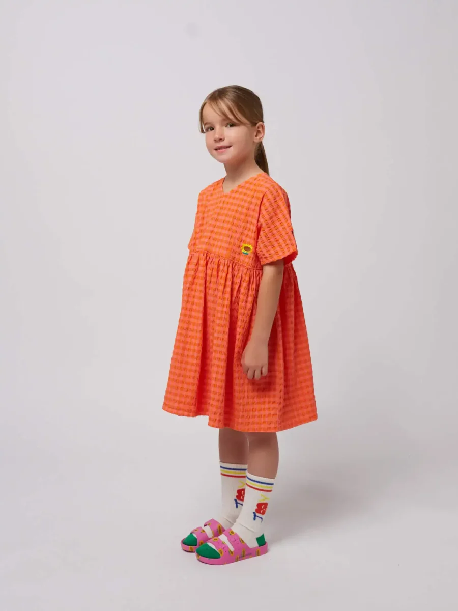 Bobo Choses Sukienka Vichy Woven - obrazek 3