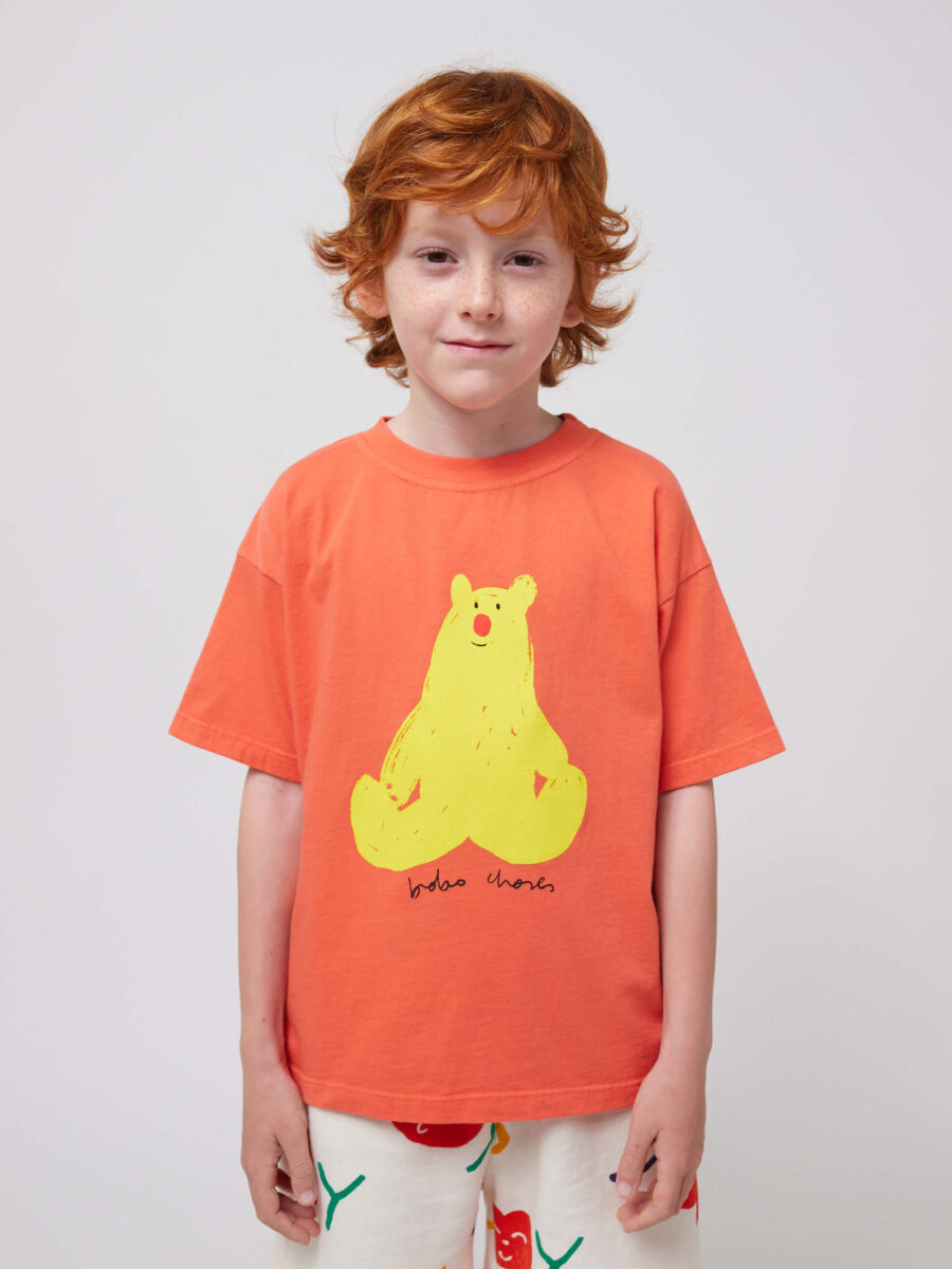 Bobo Choses T-shirt Hug Me Bear Red - obrazek 6