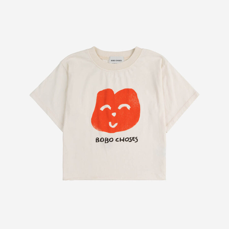 Bobo Choses T-shirt Joyful Face Off White