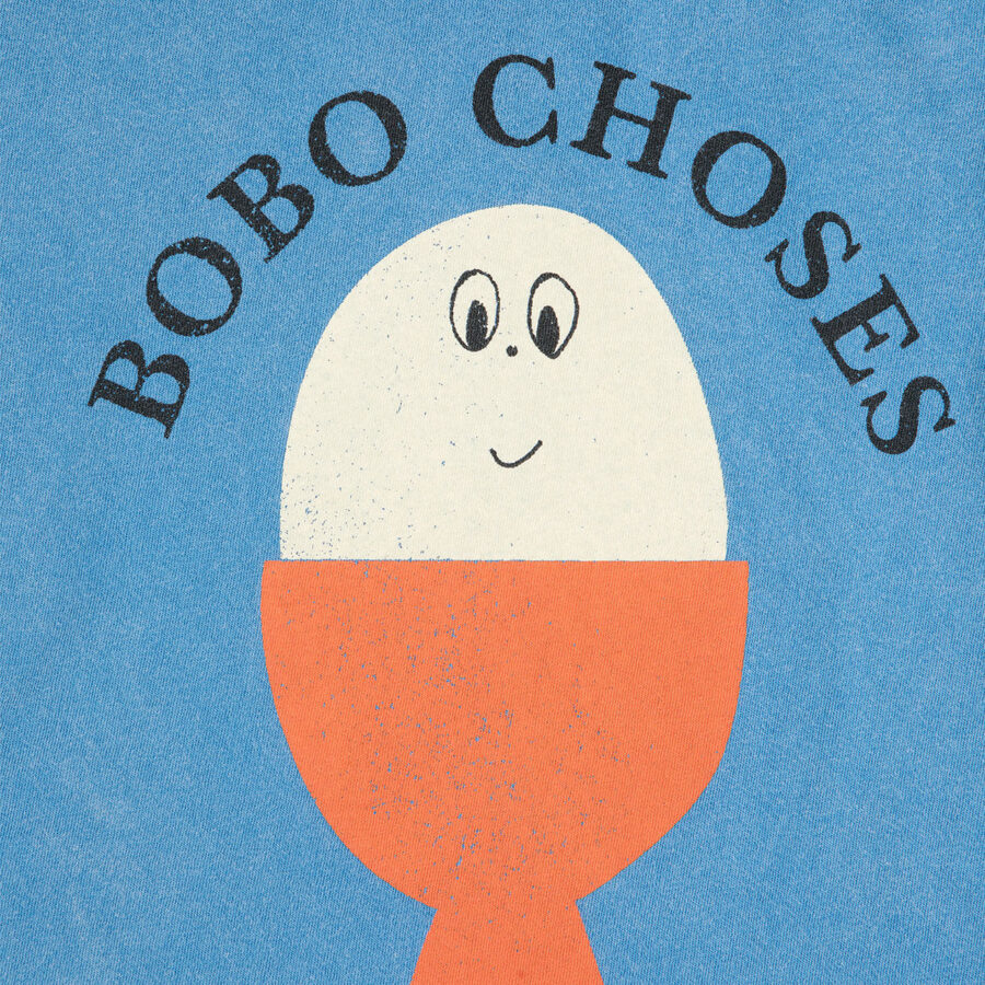 Bobo Choses T-shirt Morning Egg Light Blue - obrazek 2