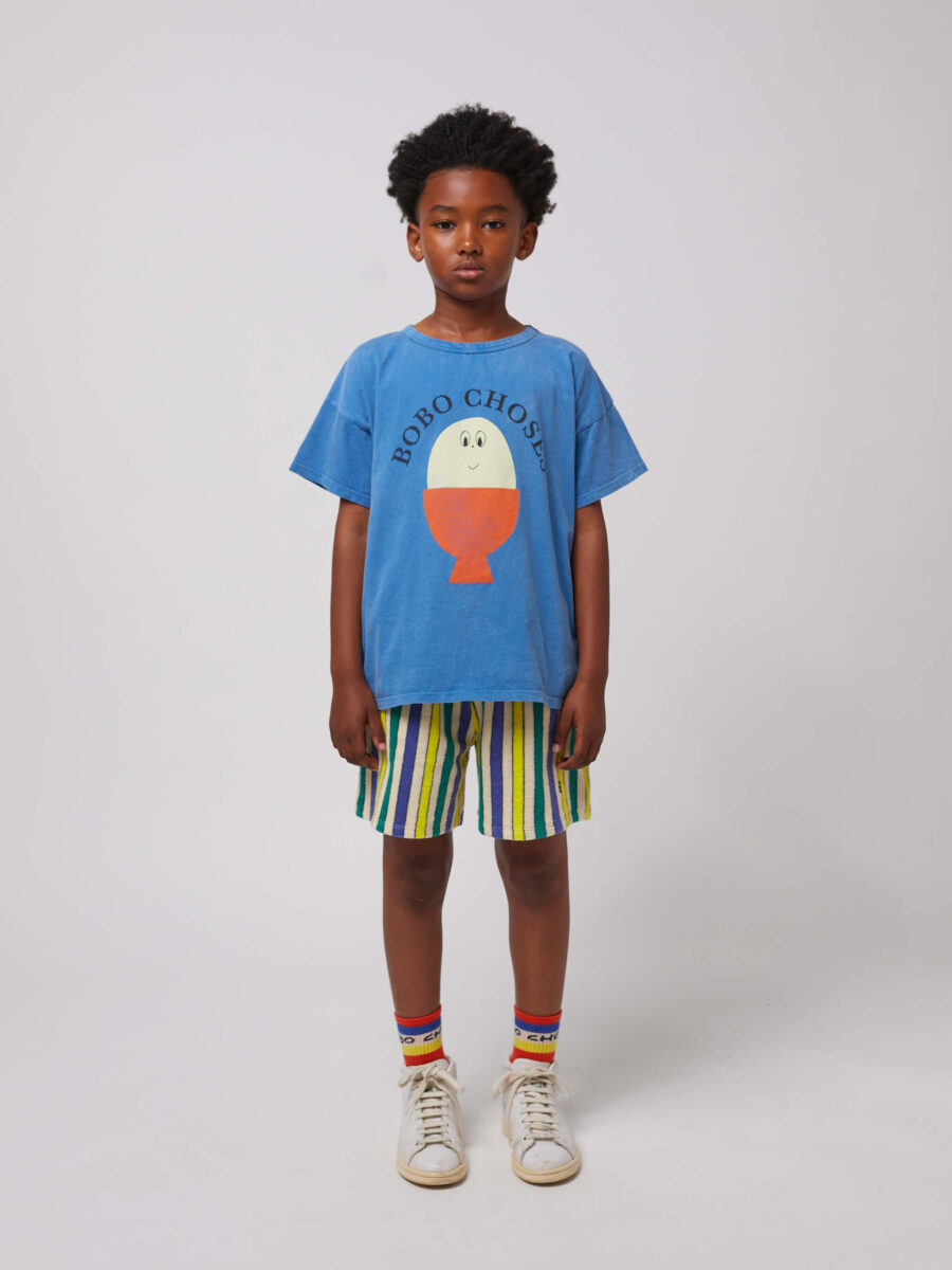 Bobo Choses T-shirt Morning Egg Light Blue - obrazek 7