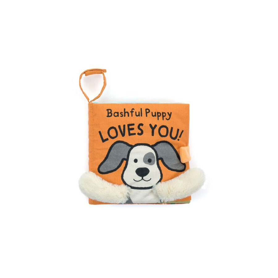 Jellycat „Bashful Puppy Loves You” Książeczka Sensoryczna dla Dzieci - obrazek 3