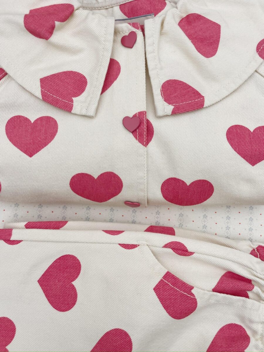 Konges Slojd Koszula Dżinsowa Magot Bon Coeur Pink - obrazek 4