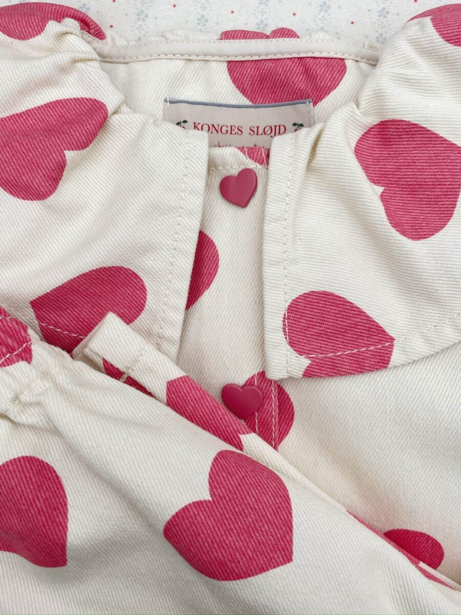 Konges Slojd Koszula Dżinsowa Magot Bon Coeur Pink - obrazek 5