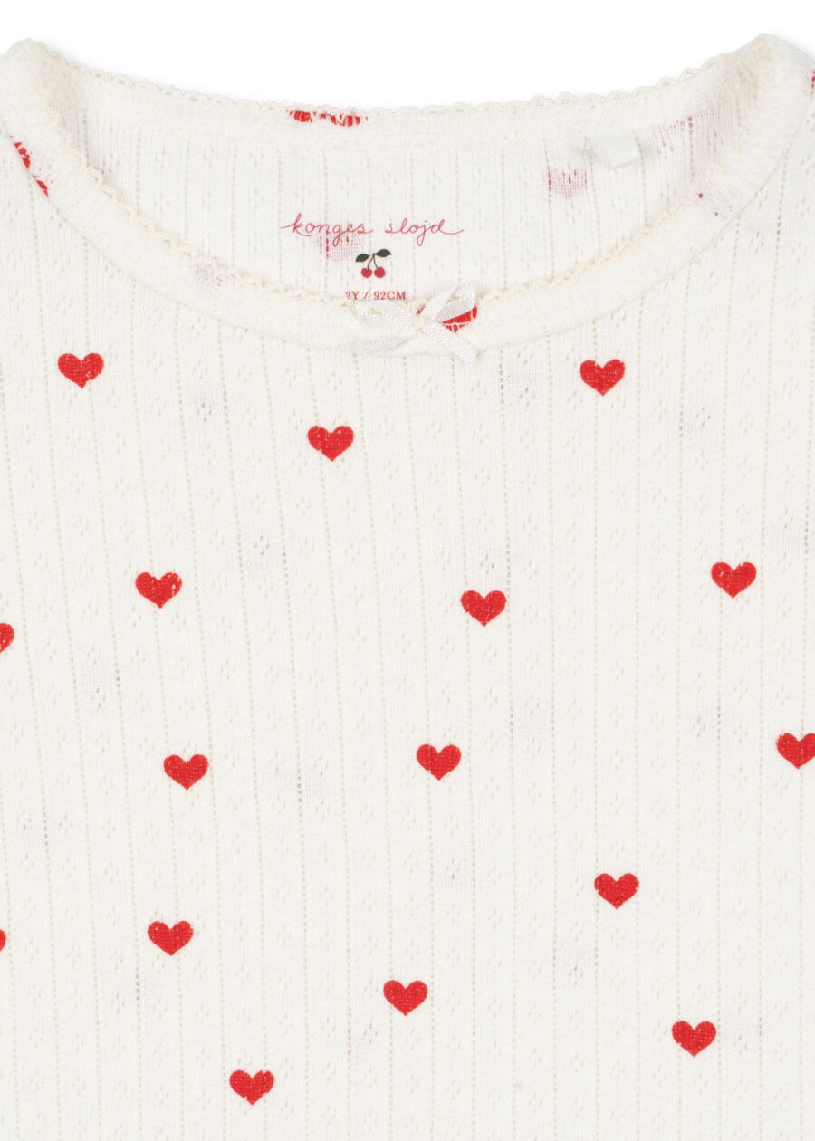 Konges Slojd Longsleeve Minnie Gots Amour Rouge - obrazek 3