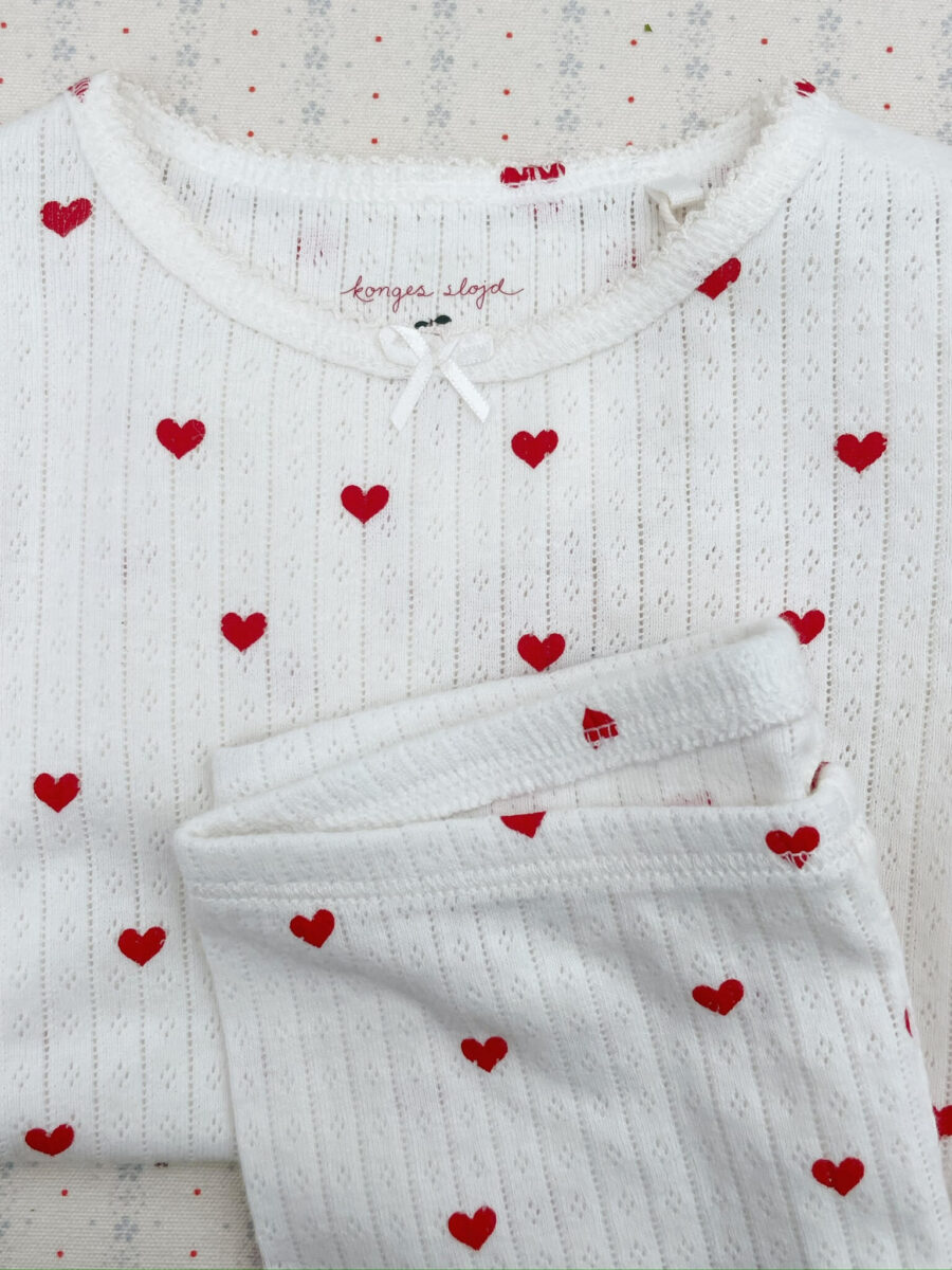 Konges Slojd Longsleeve Minnie Gots Amour Rouge - obrazek 5